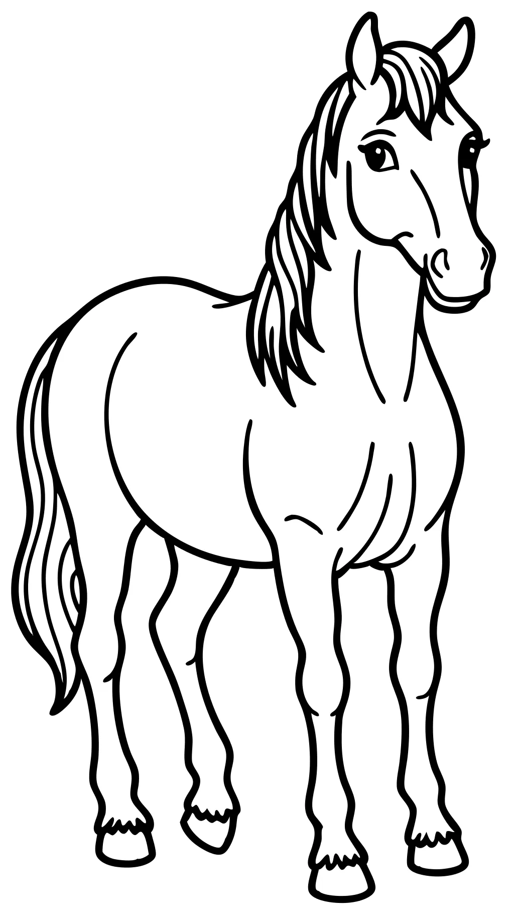 horse coloring pages to print